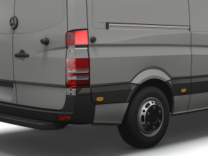 Mercedes Benz Sprinter Van L2H2 2008 3Dモデル