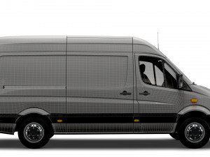 Mercedes Benz Sprinter Van L2H2 2008 3Dモデル