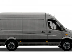 Mercedes Benz Sprinter Van L2H2 2008 3D Model