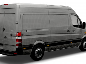 Mercedes Benz Sprinter Van L2H2 2008 3Dモデル