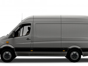 Mercedes Benz Sprinter Van L2H2 2008 3Dモデル