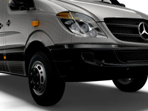 Mercedes Benz Sprinter Van L2H2 2008 3D Model