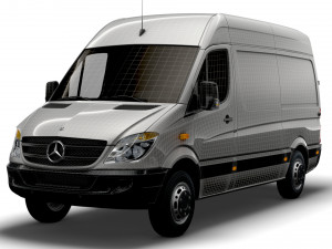 Mercedes Benz Sprinter Van L2H2 2008 3Dモデル
