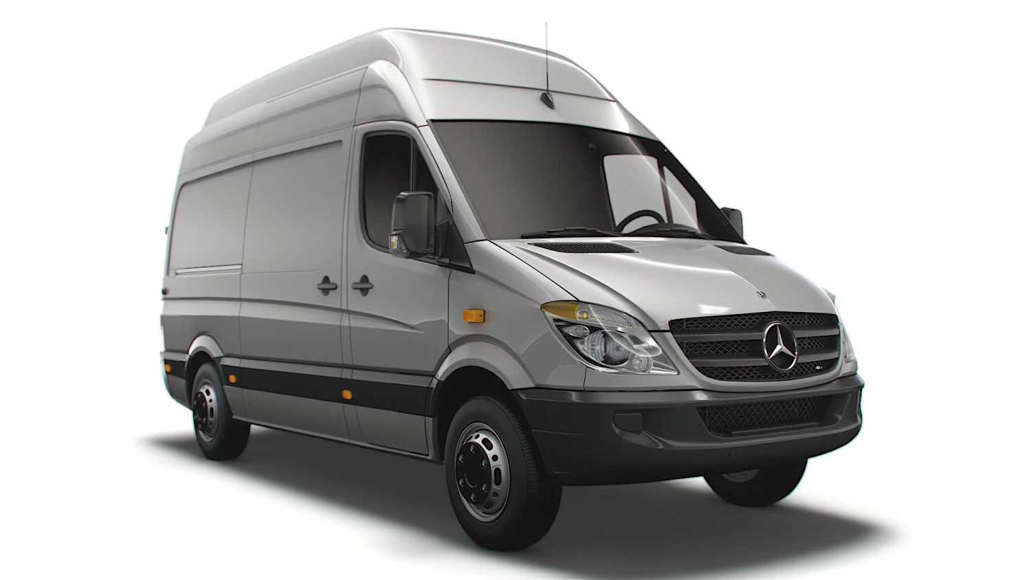 Mercedes Benz Sprinter Van L2H3 2008 3D Model .c4d .max .obj .3ds .fbx .stl .blend