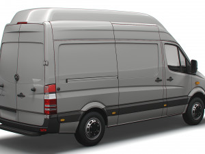 Mercedes Benz Sprinter Van L2H3 2008 3D 모델