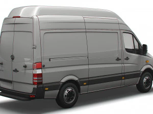 Mercedes Benz Sprinter Van L2H3 2008 3D Model
