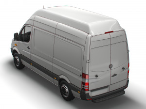 Mercedes Benz Sprinter Van L2H3 2008 3D 모델