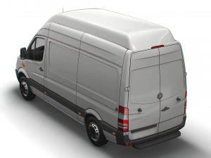 Mercedes Benz Sprinter Van L2H3 2008 3D Model