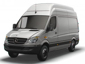 Mercedes Benz Sprinter Van L2H3 2008 3D 모델
