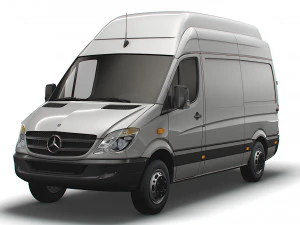 Mercedes Benz Sprinter Van L2H3 2008 3D Model