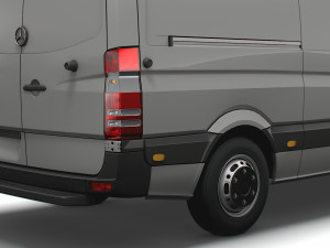 Mercedes Benz Sprinter Van L2H3 2008 3D 모델
