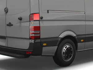 Mercedes Benz Sprinter Van L2H3 2008 3D Model