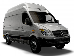 Mercedes Benz Sprinter Van L2H3 2008 3D 모델