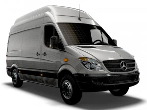 Mercedes Benz Sprinter Van L2H3 2008 3D Model