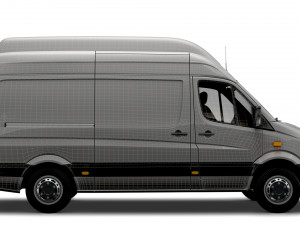 Mercedes Benz Sprinter Van L2H3 2008 3D 모델