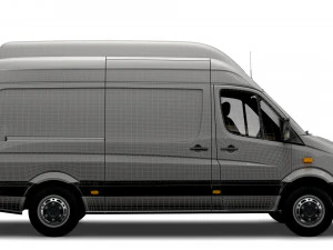 Mercedes Benz Sprinter Van L2H3 2008 3D Model