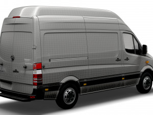 Mercedes Benz Sprinter Van L2H3 2008 3D 모델