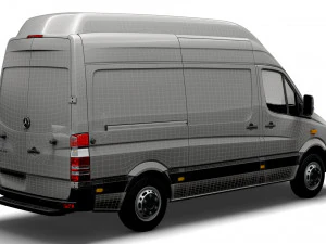 Mercedes Benz Sprinter Van L2H3 2008 3D Model