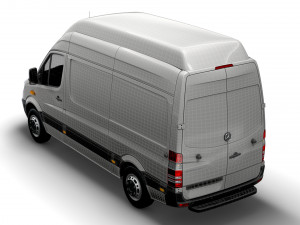 Mercedes Benz Sprinter Van L2H3 2008 3D 모델