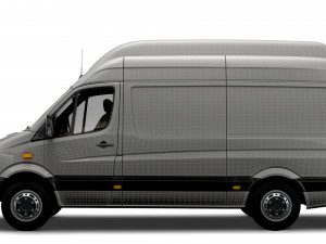 Mercedes Benz Sprinter Van L2H3 2008 3D 모델