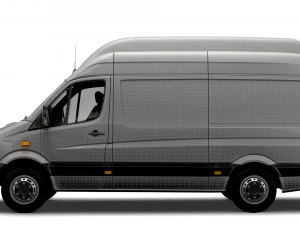 Mercedes Benz Sprinter Van L2H3 2008 3D Model