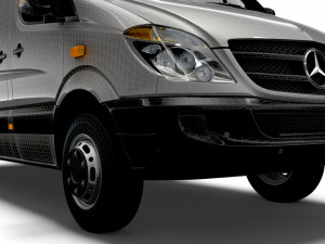 Mercedes Benz Sprinter Van L2H3 2008 3D 모델
