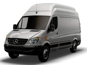 Mercedes Benz Sprinter Van L2H3 2008 3D 모델