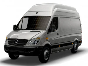 Mercedes Benz Sprinter Van L2H3 2008 3D Model