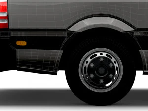 Mercedes Benz Sprinter Van L2H3 2008 3D Model