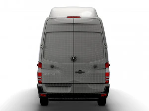 Mercedes Benz Sprinter Van L2H3 2008 3D Model
