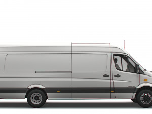 Mercedes Benz Sprinter Van L4H2 2008 Modello 3D
