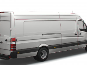 Mercedes Benz Sprinter Van L4H2 2008 Modello 3D