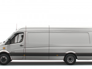 Mercedes Benz Sprinter Van L4H2 2008 Modello 3D