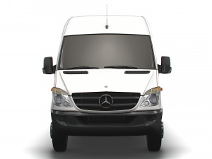 Mercedes Benz Sprinter Van L4H2 2008 Modello 3D