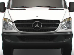 Mercedes Benz Sprinter Van L4H2 2008 3D Model