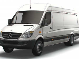 Mercedes Benz Sprinter Van L4H2 2008 Modello 3D