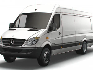 Mercedes Benz Sprinter Van L4H2 2008 3D Model
