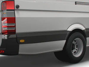 Mercedes Benz Sprinter Van L4H2 2008 3D Model