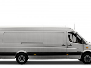 Mercedes Benz Sprinter Van L4H2 2008 Modello 3D