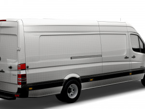 Mercedes Benz Sprinter Van L4H2 2008 Modello 3D