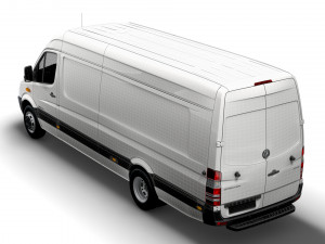 Mercedes Benz Sprinter Van L4H2 2008 Modello 3D