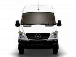 Mercedes Benz Sprinter Van L4H2 2008 Modello 3D
