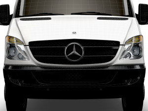 Mercedes Benz Sprinter Van L4H2 2008 Modello 3D