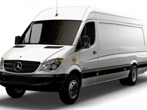 Mercedes Benz Sprinter Van L4H2 2008 Modello 3D