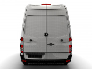 Mercedes Benz Sprinter Van L4H2 2008 Modello 3D