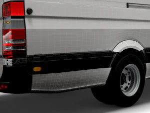 Mercedes Benz Sprinter Van L4H2 2008 3D Model