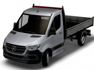 Mercedes Benz Sprinter Dropside 2023 3D Модель