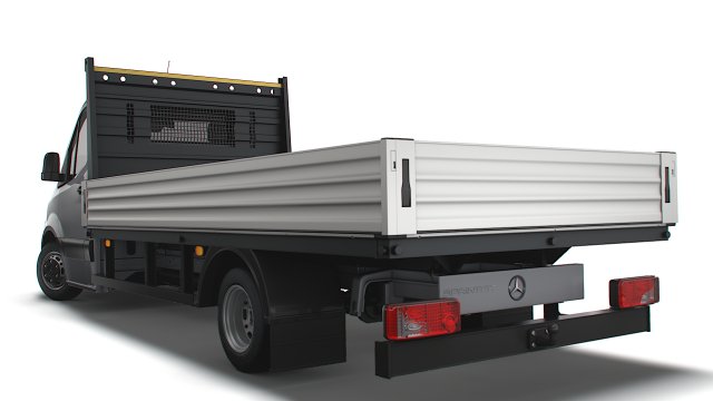 Mercedes Benz Sprinter Single Cab Tipper 2023 3D 모델 .c4d .max .obj .3ds .fbx .stl .blend 