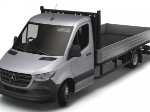 Mercedes Benz Sprinter Single Cab Tipper 2023 3D 모델