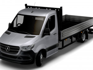 Mercedes Benz Sprinter Single Cab Tipper 2023 3D 모델
